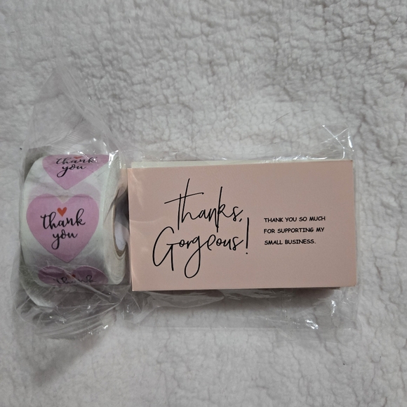 Pack Of 5 Thank You Cards - Our Loving Thoughts Support You In Proof - View #3